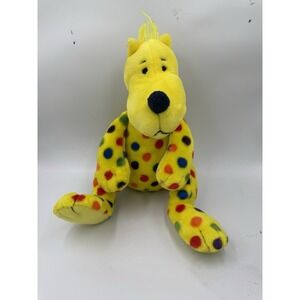 Kohls Cares Put Me In The Zoo Yellow Polka Dot Dog Plush Stuffed Animal Toy